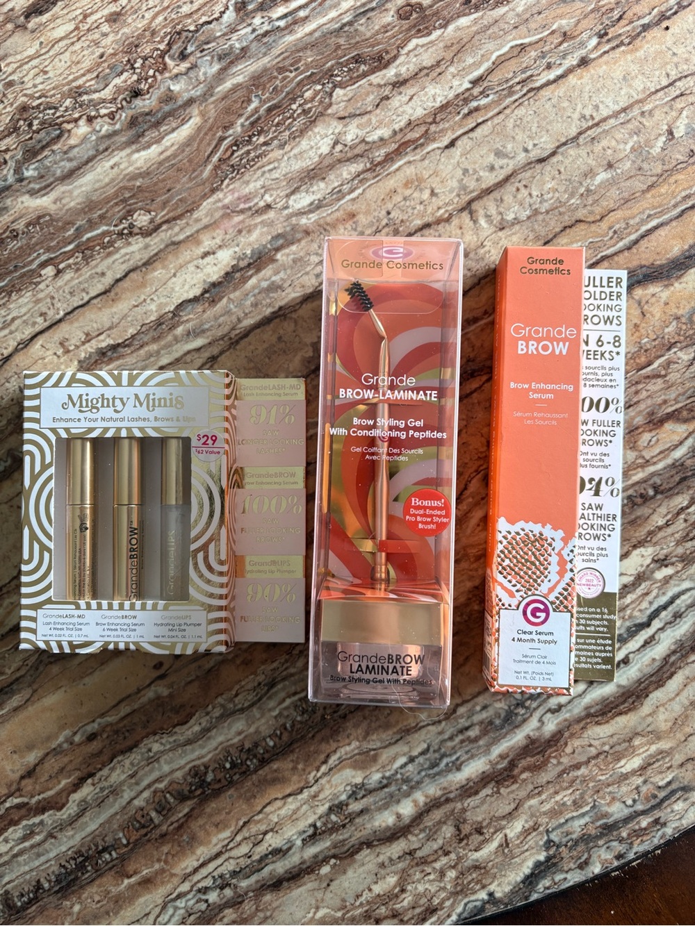 GrandeBROW Brow Laminate & Enhancing Serum Set by Grande Cosmetics - Orange